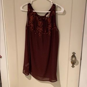 XL sheer tank from LOFT